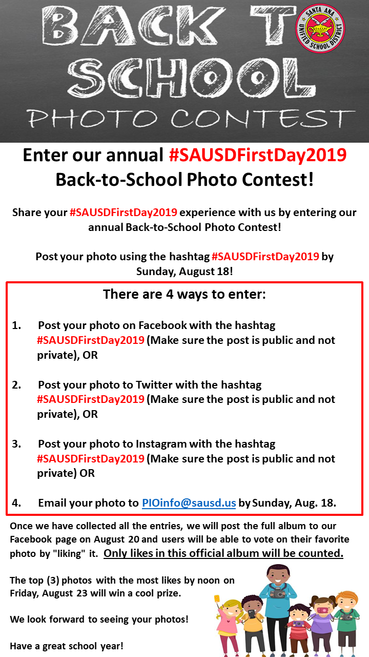 Back to School 2019 Photo Contest 